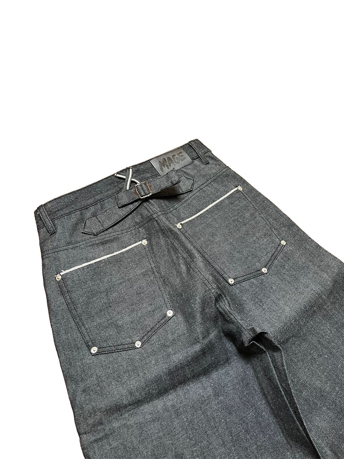 BLACK SELVEDGE SLUB DENIM