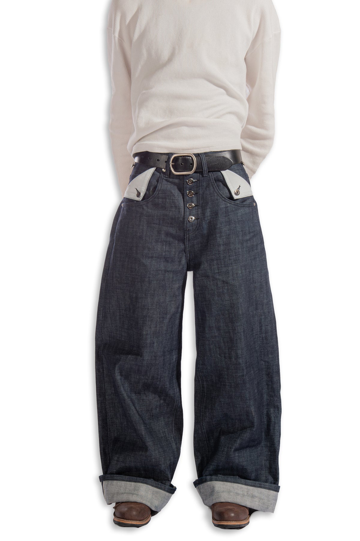 INDIGO BLUE SELVEDGE SLUB DENIM