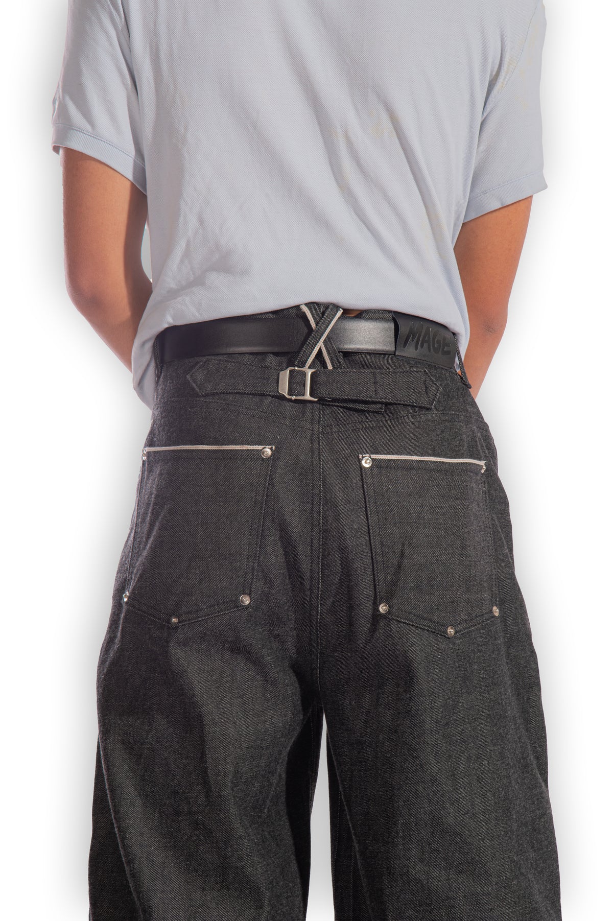 BLACK SELVEDGE SLUB DENIM