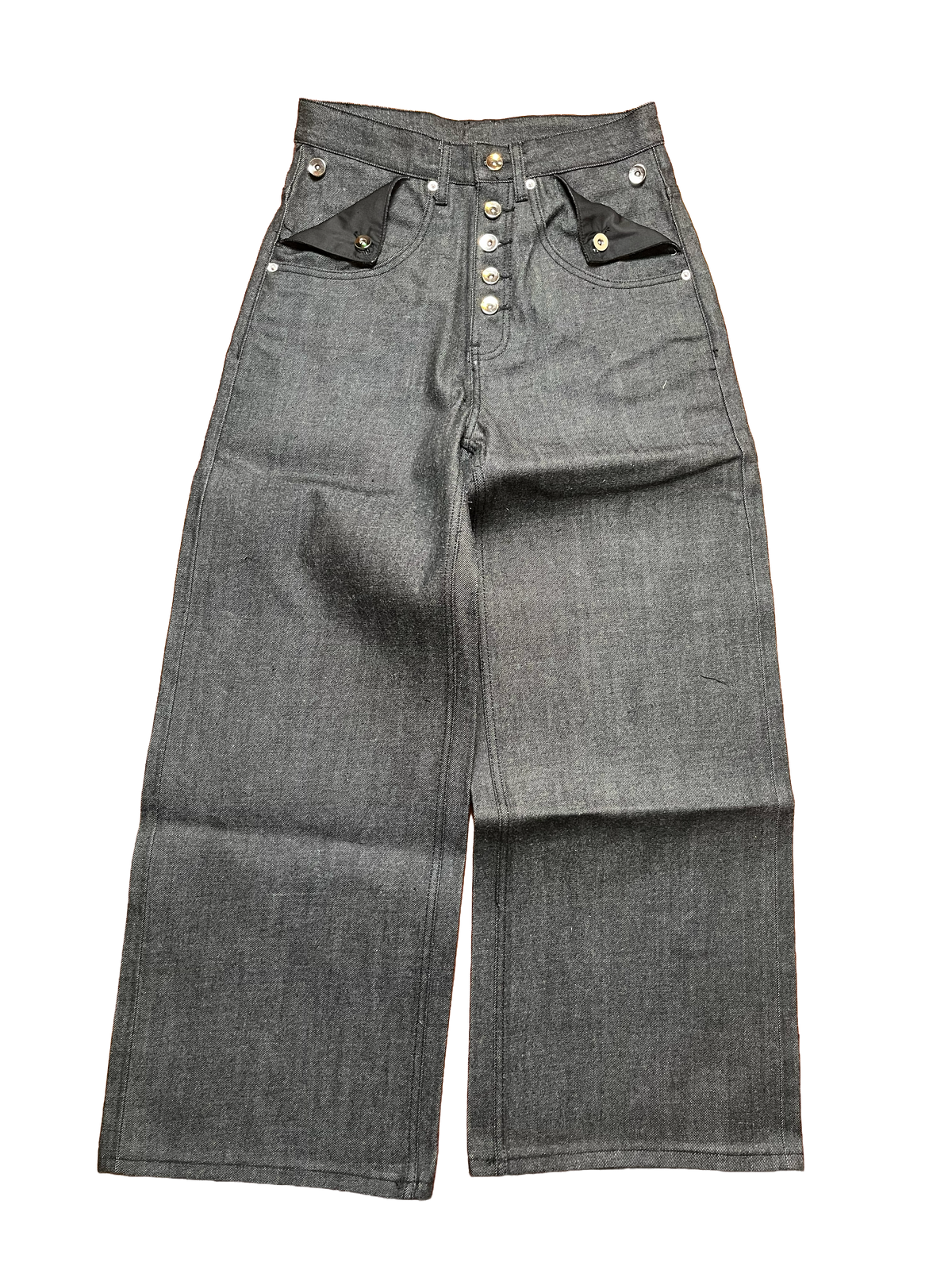 BLACK SELVEDGE SLUB DENIM