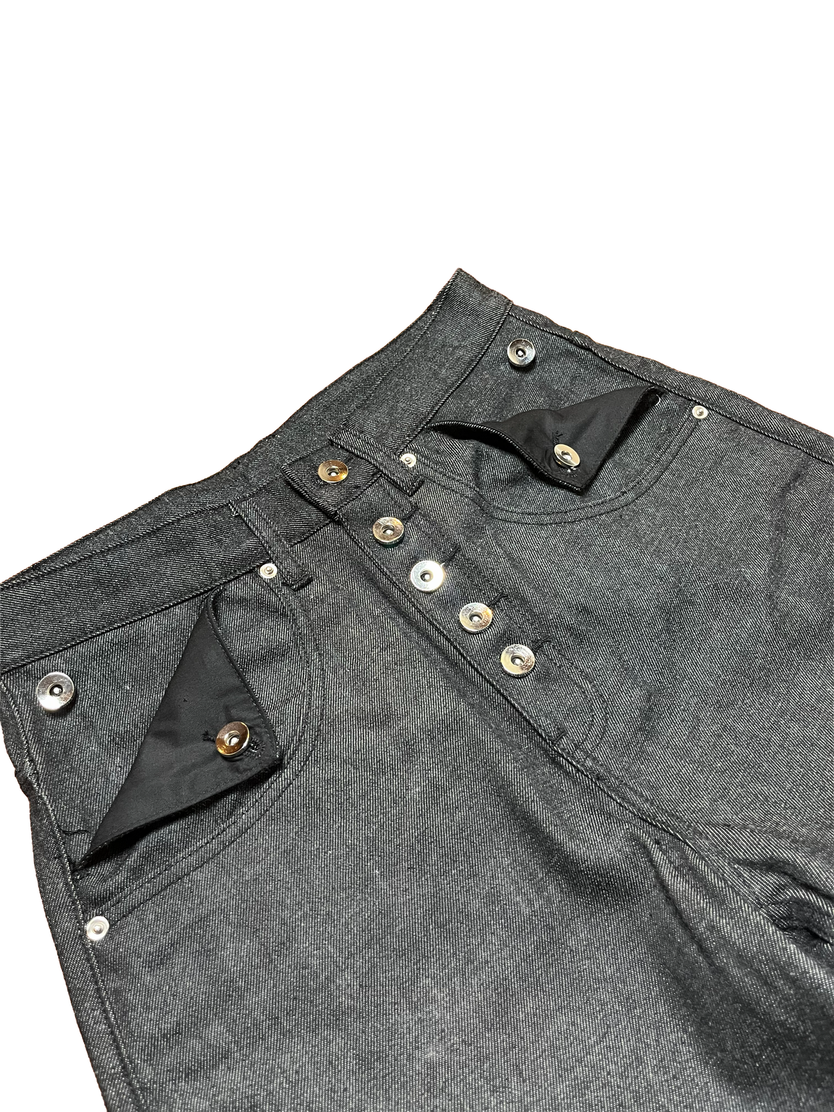 BLACK SELVEDGE SLUB DENIM